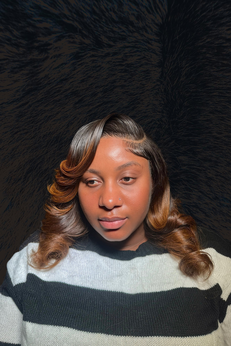 Closure or frontal sew in straight quick weaves Conrows