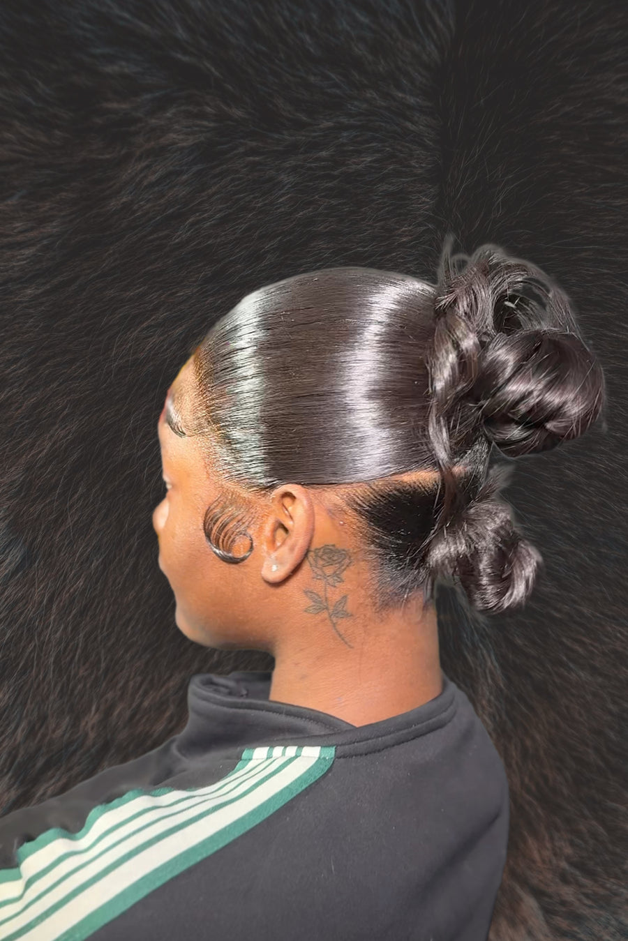 Frontal Ponytails Updo With Curls
