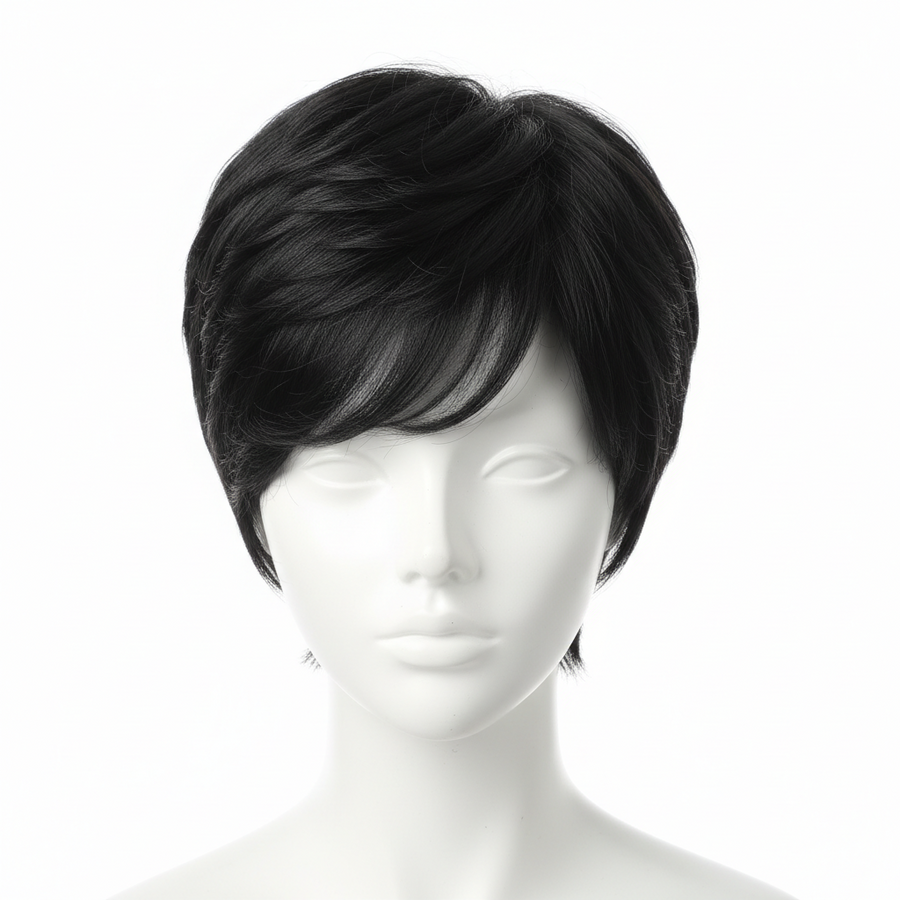Custom Handmade Glueless Pixie + Hair