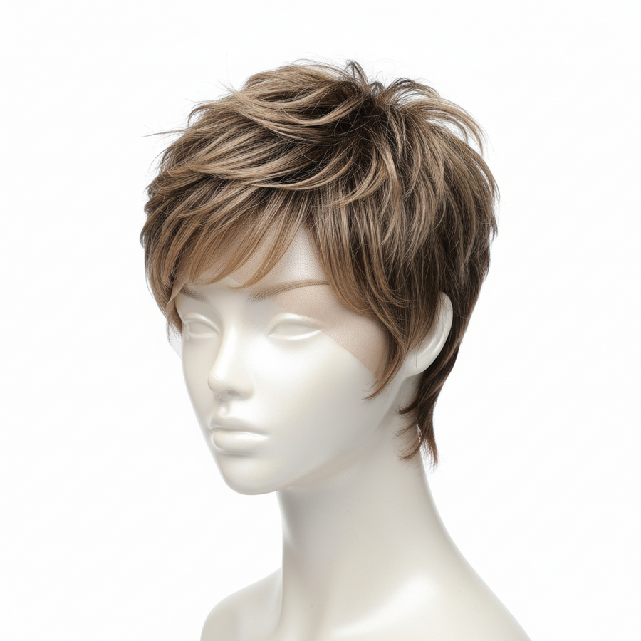 Custom Pixie + Hair No Frontal