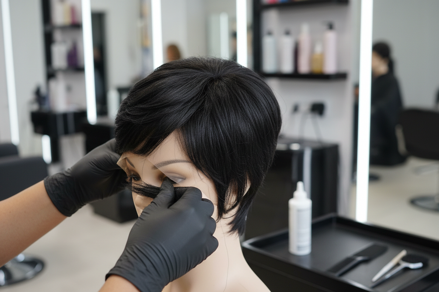 Pixie wig install