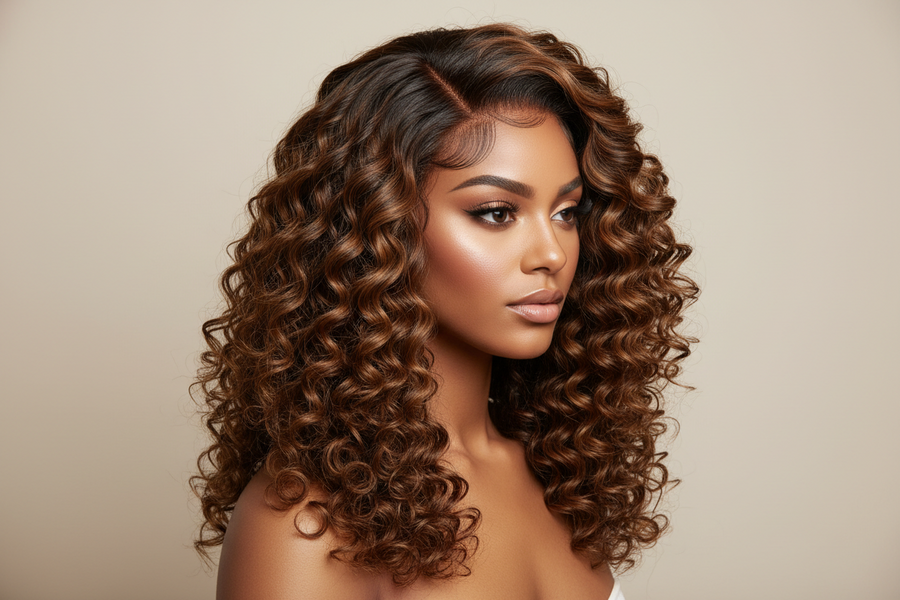 Wig Install With Wand Curls