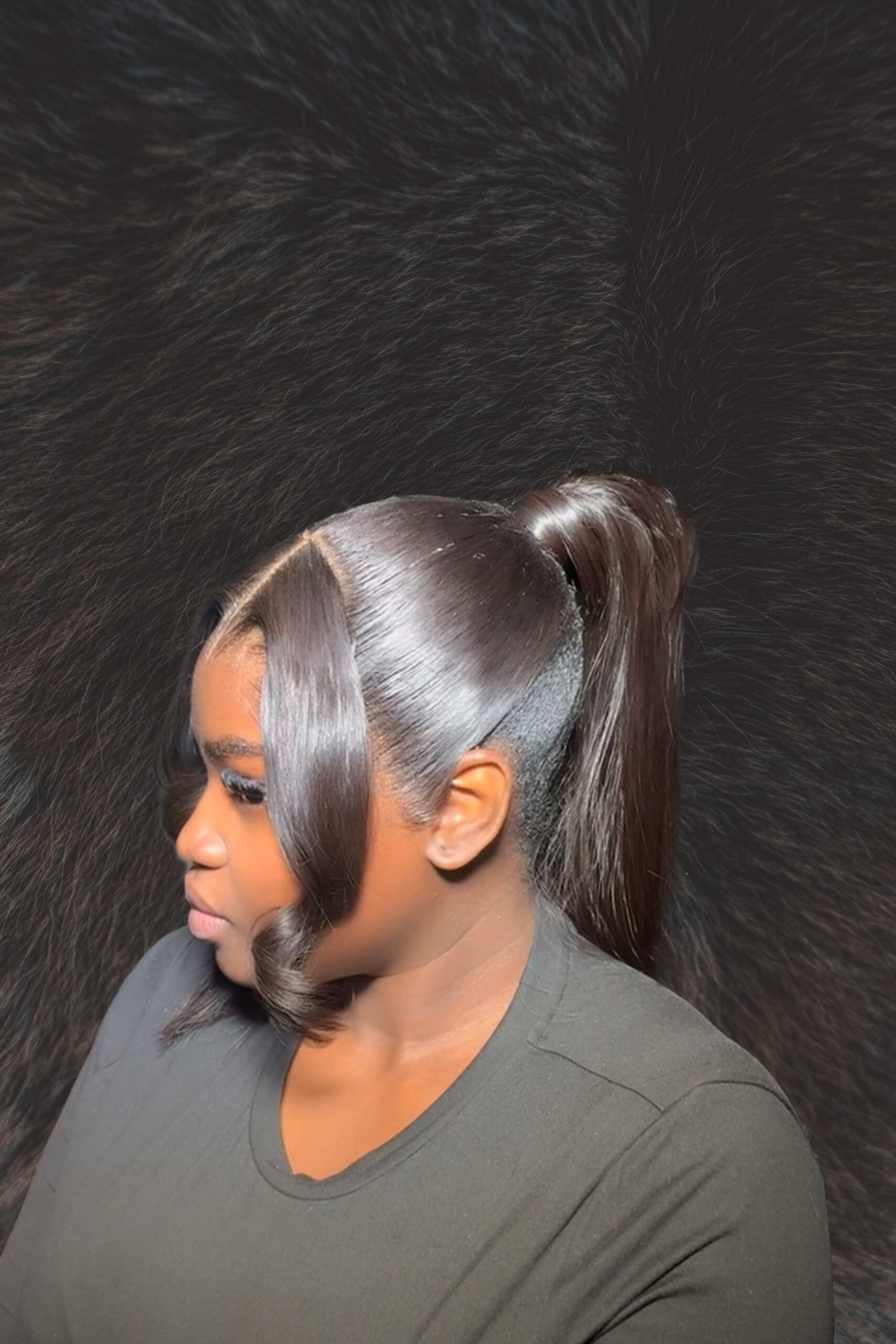 Half-up Half-down Pony with Frontal